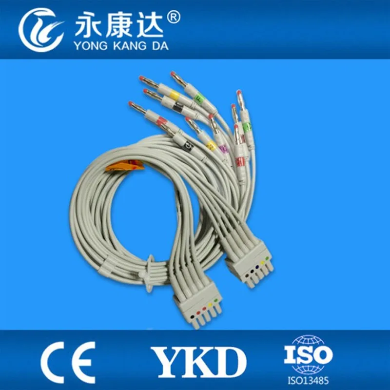Совместимый кабель адаптер Mortara 250C Holter ECG 10 проводов IEC Banana 4 0|banana banana|banana cablebanana
