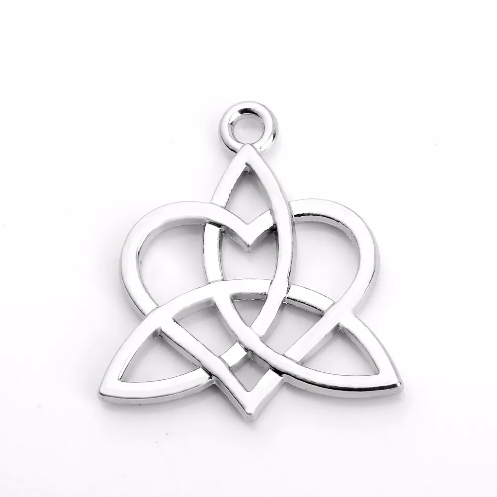 Dropship wicca антикварные металлические подвески в виде ирландского узла и сердца для