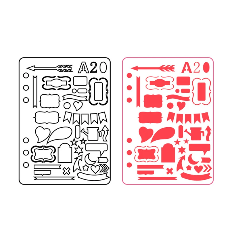 Ремесла Скрапбукинг Стикеры принадлежности арт трафаретов планировщик трафарет