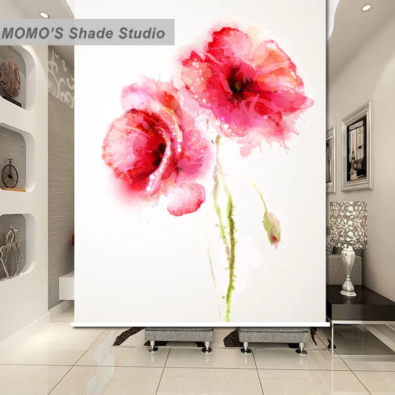 MOMO затемненные Цветочные оконные шторы жалюзи термоизолированная ткань
