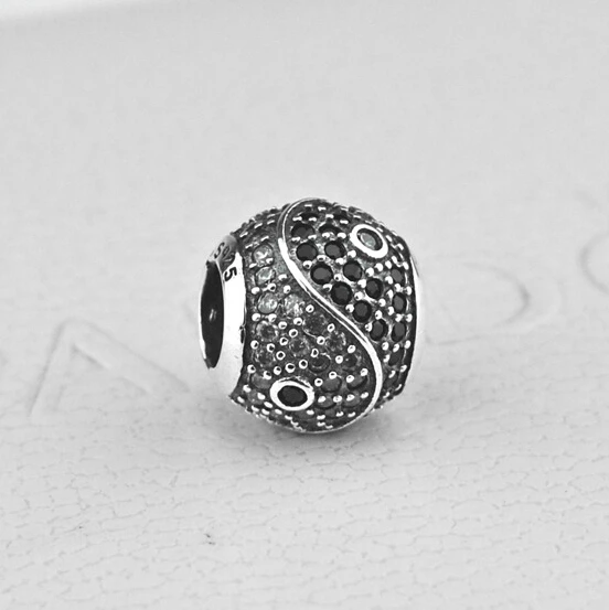 Большая дыра винтажная дешевая бусина в форме ВОСЬМИУГОЛЬНОГО камня 925 пробы