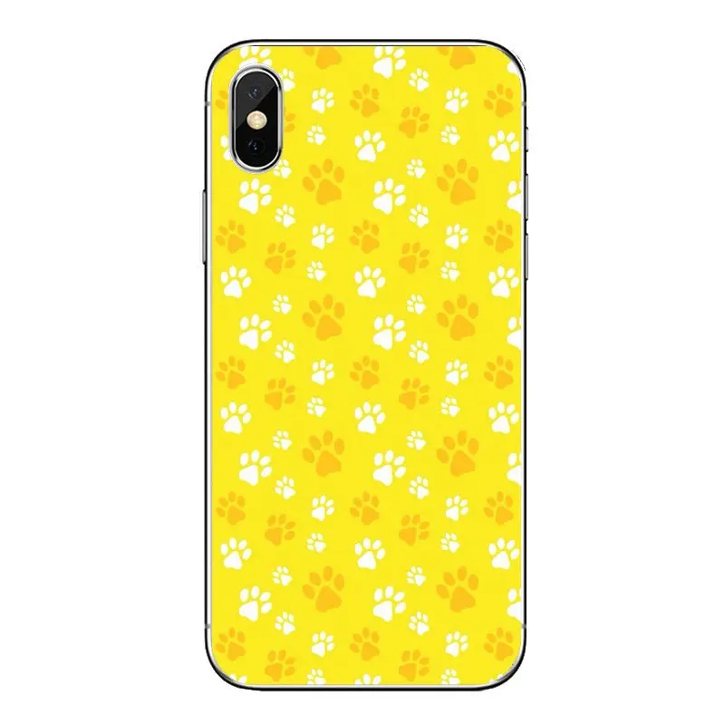 Silicone Bag Case For Samsung Galaxy Note 8 9 S9 S10 A8 A9 Star Lite Plus A6S A9S Rainbow dog footprint Paw Claw Cartoon pattern |