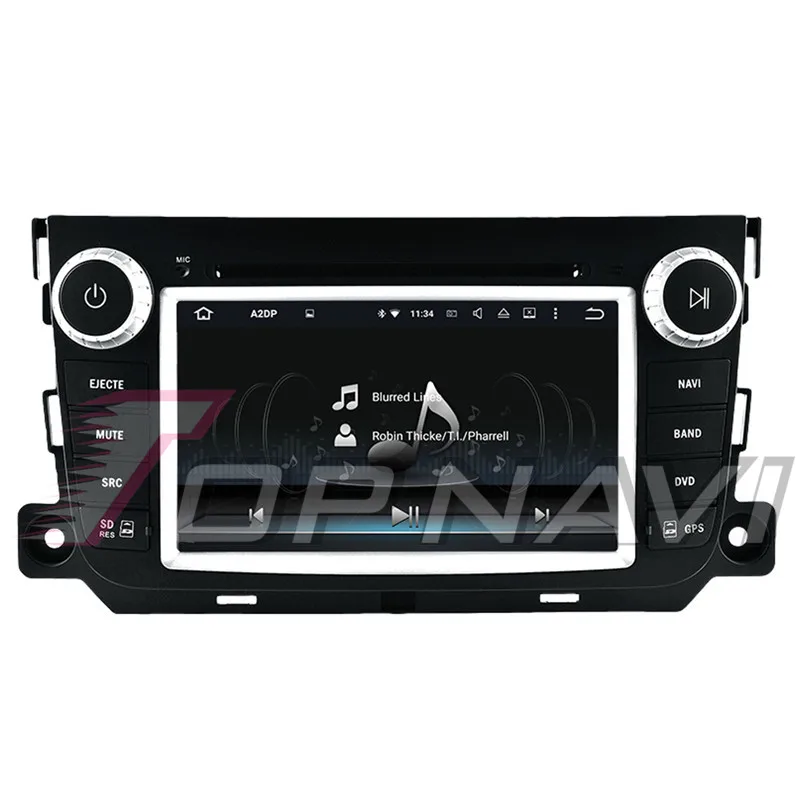 Topnavi 7 ''Octa Core Android 10 0 автомобильный DVD мультимедийный плеер для Smart Fortwo (2012 ) BENZ