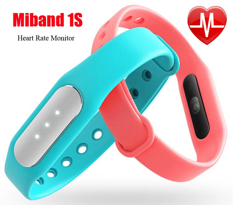 100% Original New Heart Rate Xiaomi miBand 1s mi band light sense version New Pulse Better Band/mi-Fixed n Charger  In stock