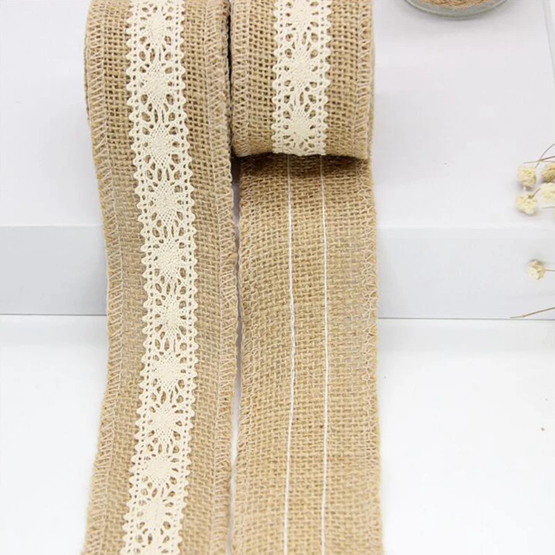 2 метра 5 см джутовая лента в рулонах из искусственной кожи с рулоном орнамент для