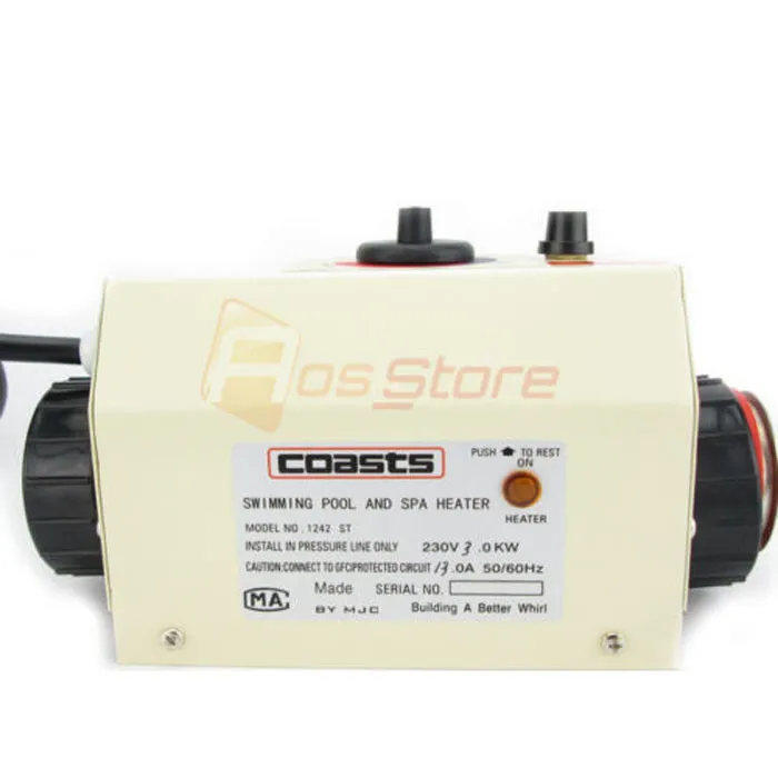 Новый электрический нагреватель для бассейна и спа ванны 3 кВт 220 В|thermostat boiler|heater