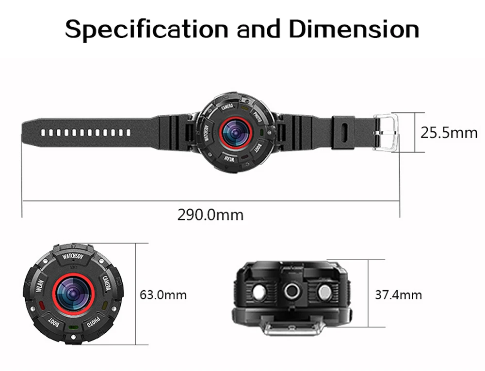 KOMERY Мини спортивная экшн-Камера HD1080P WiFi Водонепроницаемая 30M DV 5 шт. широкоугольные объективы ночная съемка Смарт-часы камера