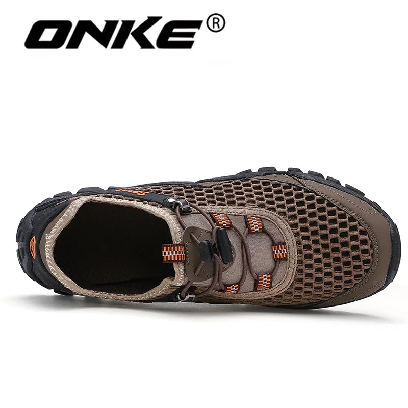 Onke Summer Men Sneakers Breathable Road Running Shoes Anti-Skid Outdoor Trainers Male Sport Comfortable Walking Shoe | Спорт и