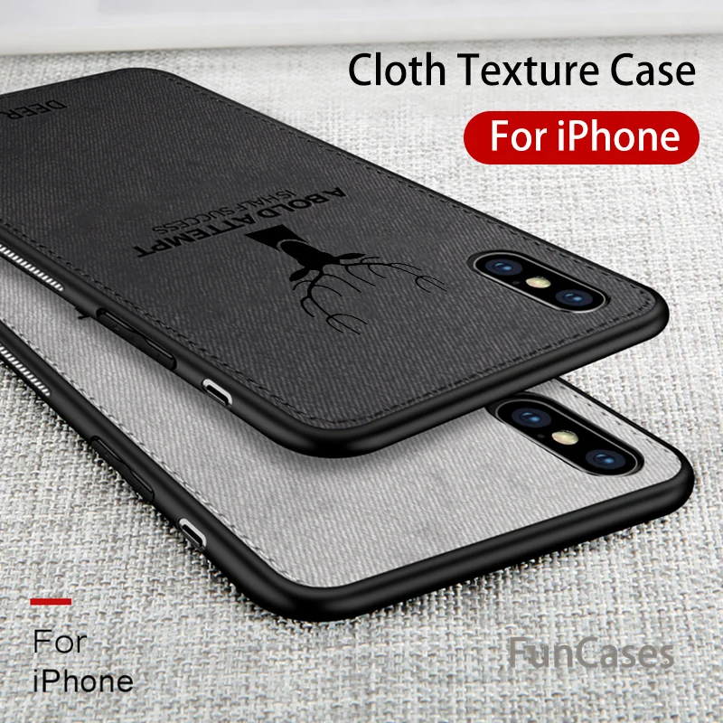 Роскошные Рождество олень Ткань телефонные чехлы для iphone 7 8 6 6s плюс ультра тонкий