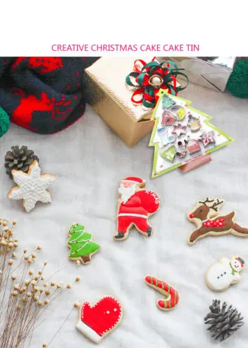 Кухня Ремесло Набор из 10 рождественских небольших помадки глазурь торт