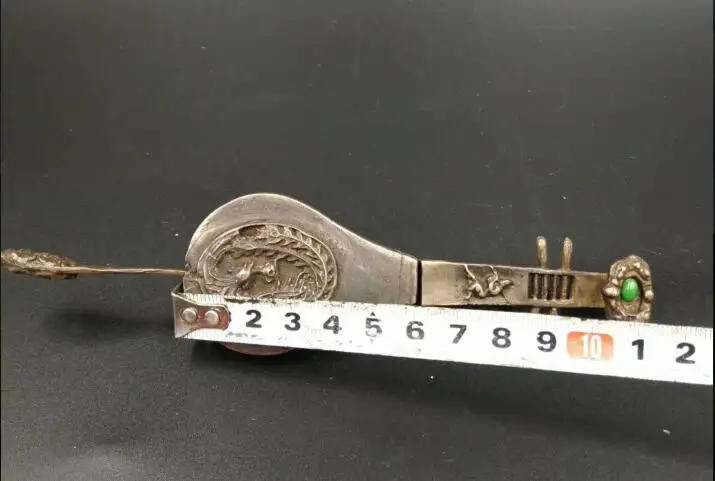 

Chinese antique brass phoenix Old style pipa lock