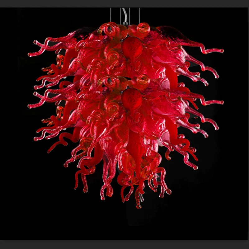 

Red india Dawili festival decor chandelier Modern Chandelier Murano Glass