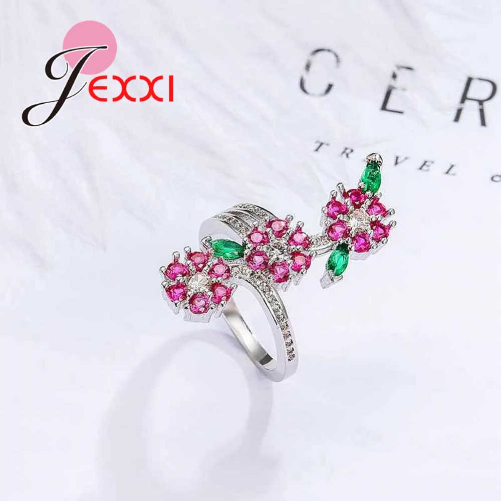 Женское кольцо в вечерние цветка из серебра 925 пробы|ring rose|rose red ringring ring |
