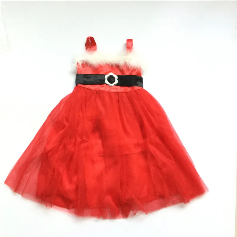 Рождественская красная одежда с капюшоном для девочек Детский костюм Снежной