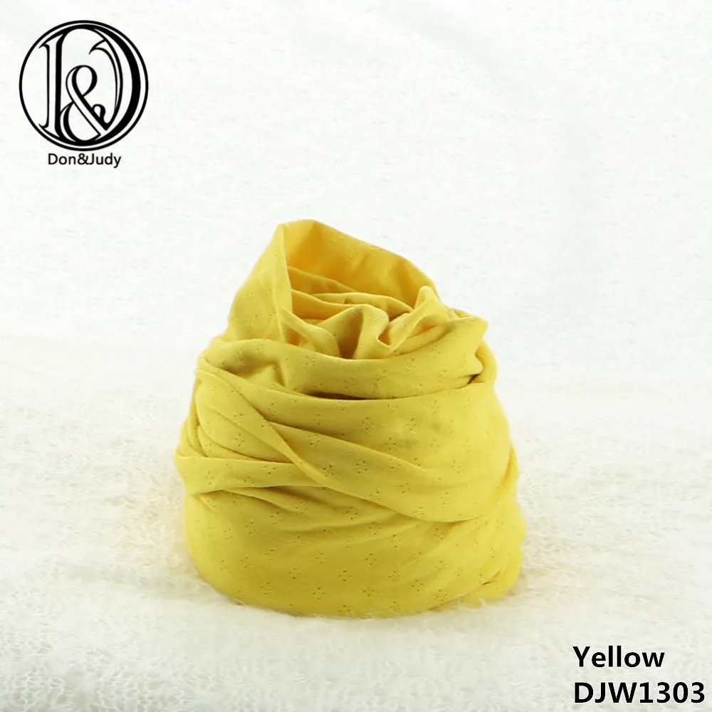 Yellow Don&Judy, 45*160 см, растягивающиеся обертывания для новорожденных, реквизит для фотосессии, Детские аксессуары для фотосессии, фотография для студии, повязка на голову - Цвет: Yellow