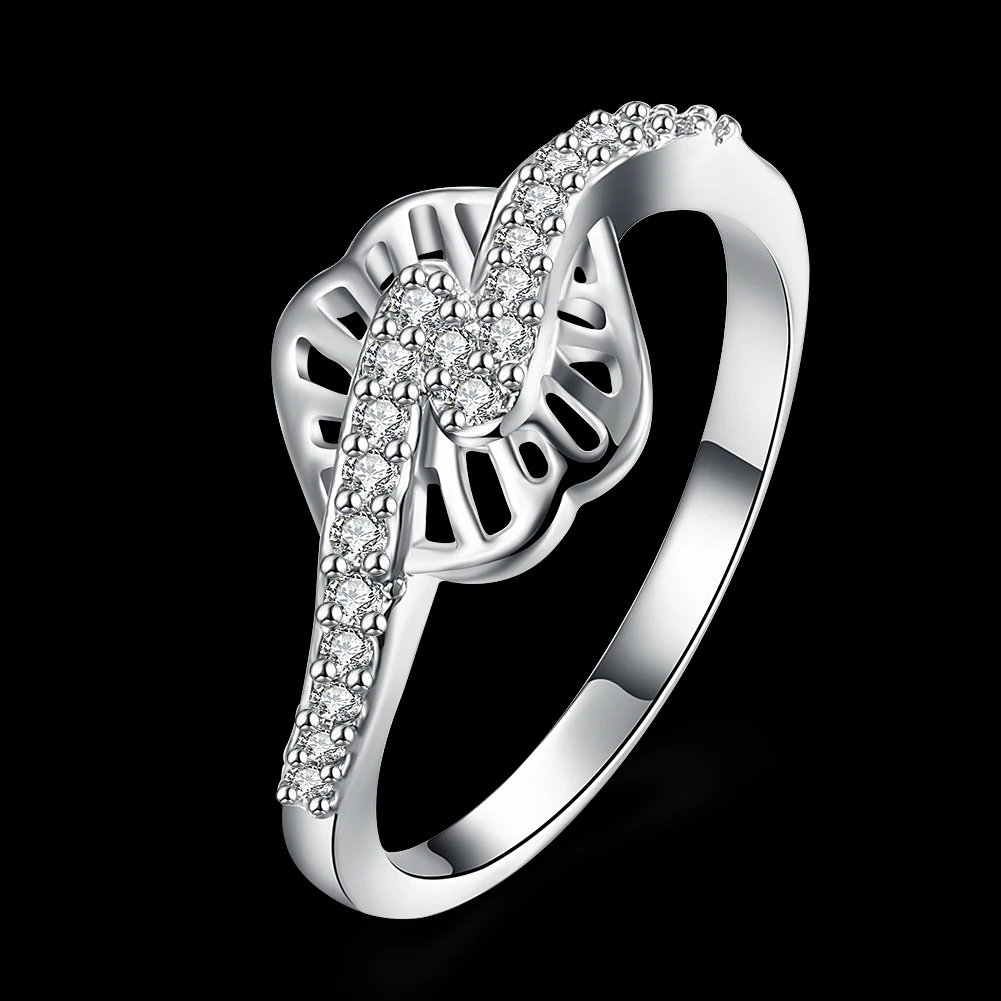 Кольцо с геометрическим узором из стерлингового серебра 925 пробы Размер 8 R193 |