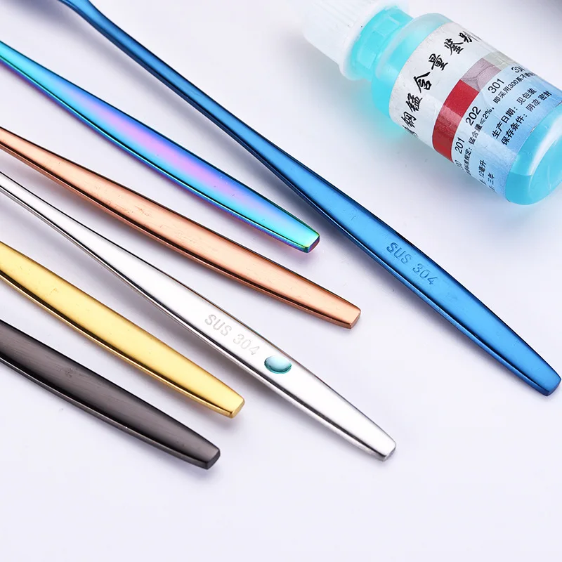 Высокое качество с длинной ручкой 304 нержавеющая сталь кофейная ложка Мороженое