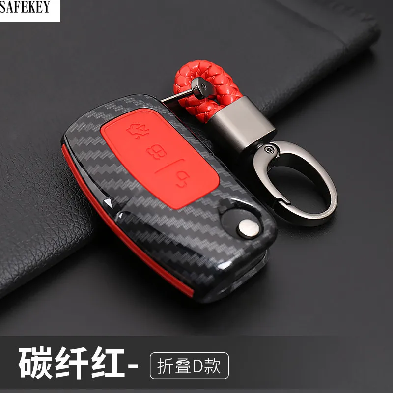

Carbon Fiber Remote Key Fob Case Cover Key Case For Ford Fiesta Focus Mondeo Falcon C-Max Falcon