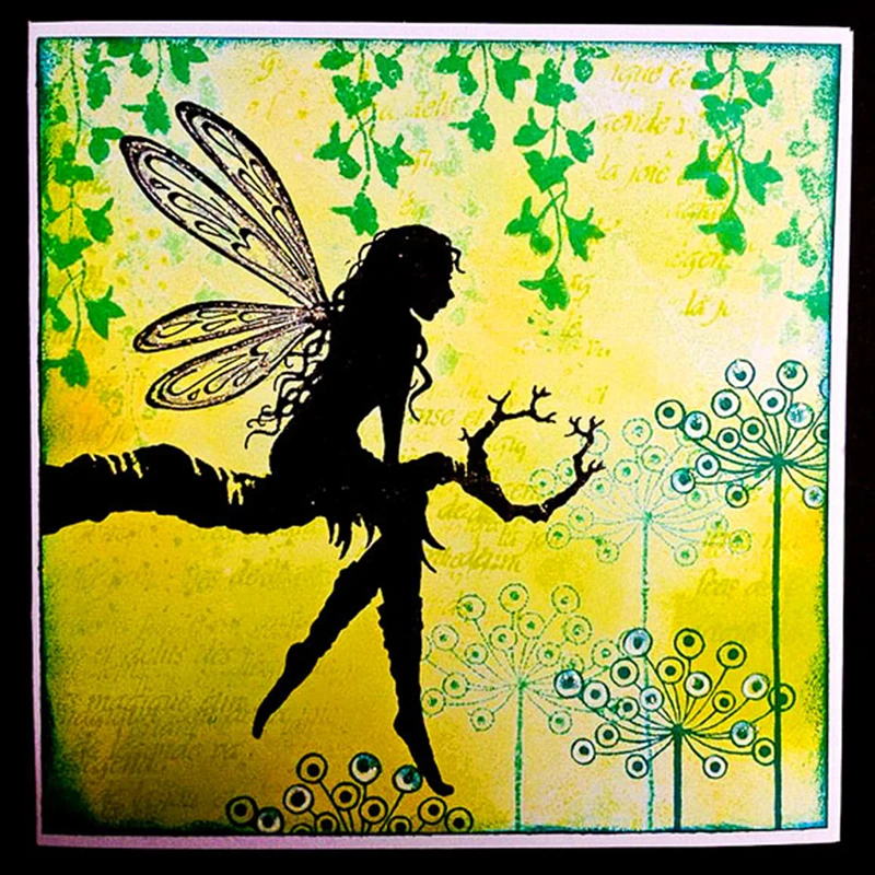 Сказочное дерево богиня прозрачный штамп для скрапбукинга Прозрачная