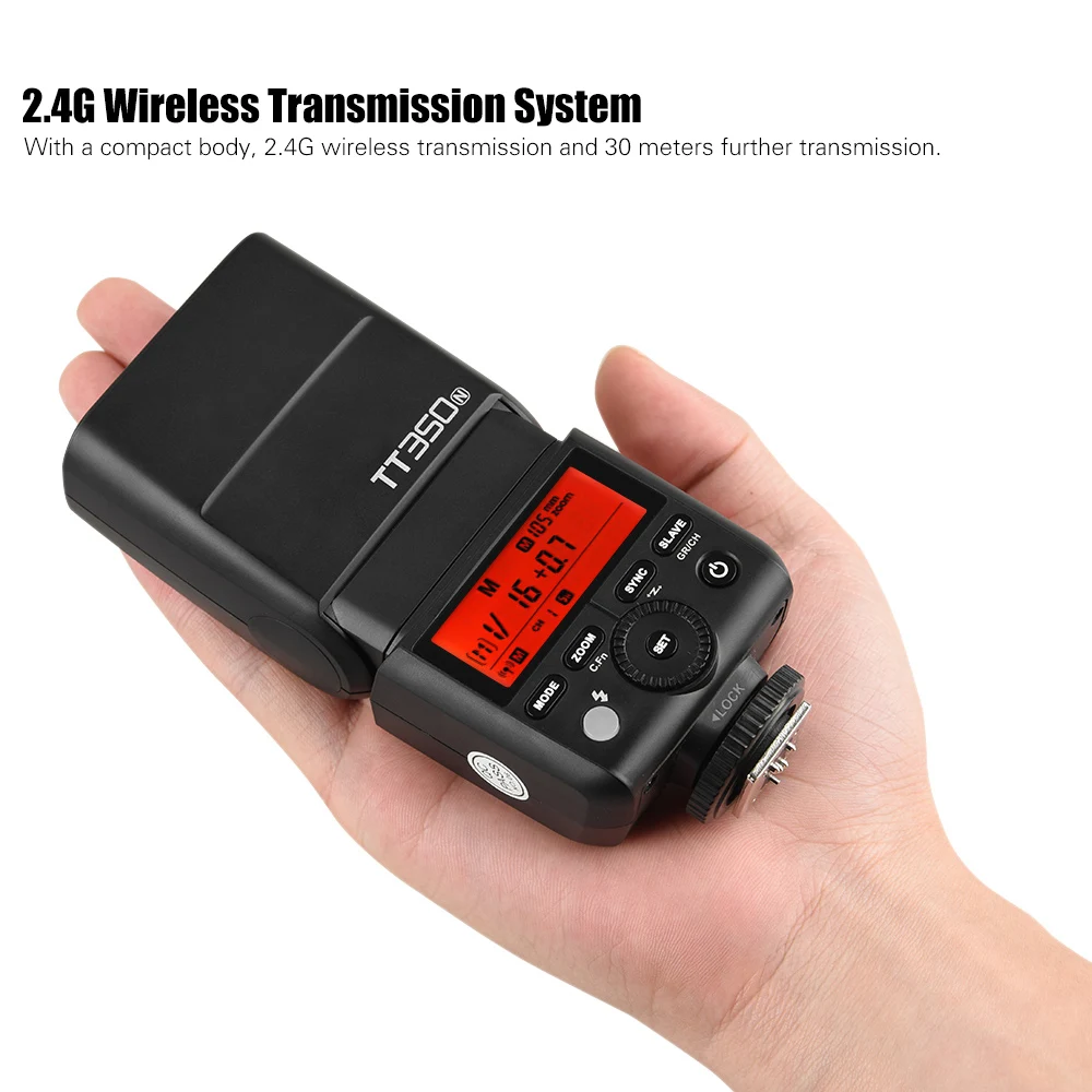 Godox Thinklite TT350N Mini 2 4G Беспроводная TTL вспышка для камеры Master & Slave Speedlite 1/8000s
