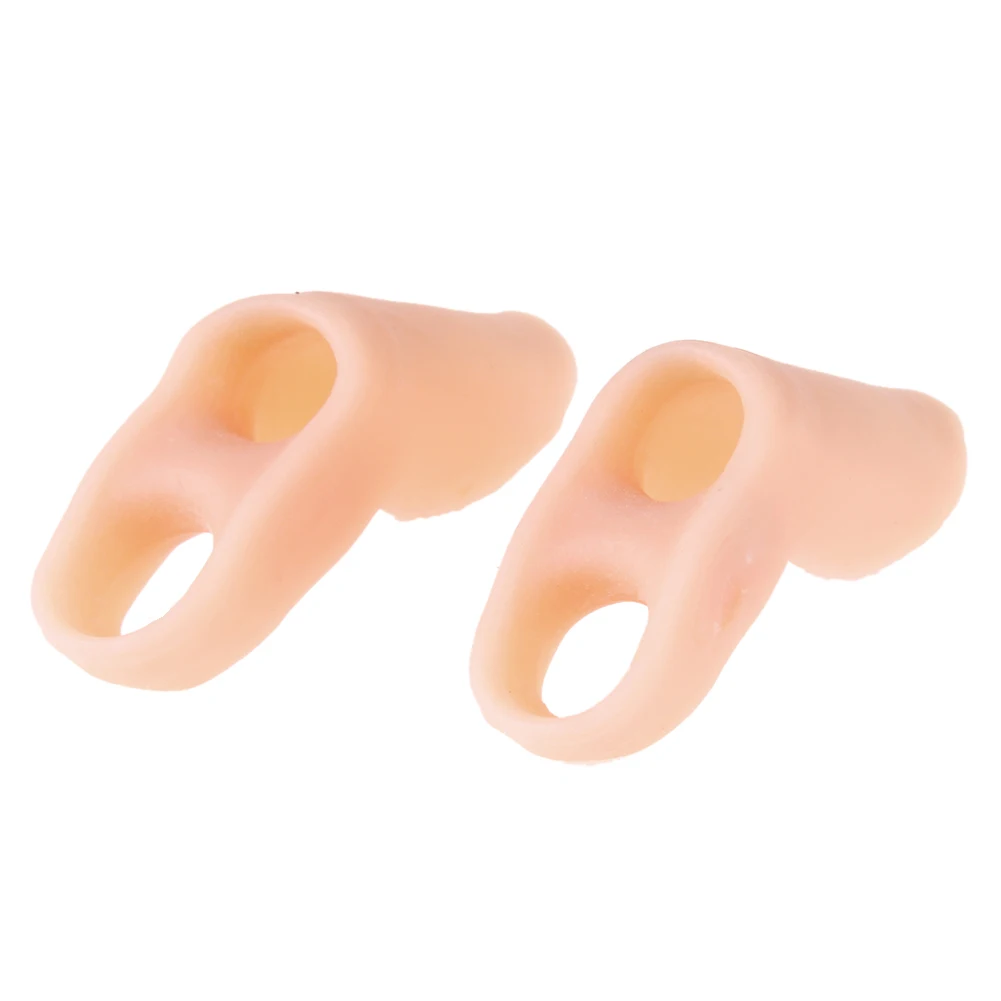 2 шт силиконовый палец для ног два отверстия маленький сепаратор правильный