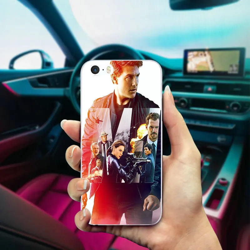 Soft TPU Mobile Phone Cases for iphone X Case Back Cover 6S 7 8 Plus 4 4S 5 5S SE Bags Missions Impossible Tom Cruise | Мобильные