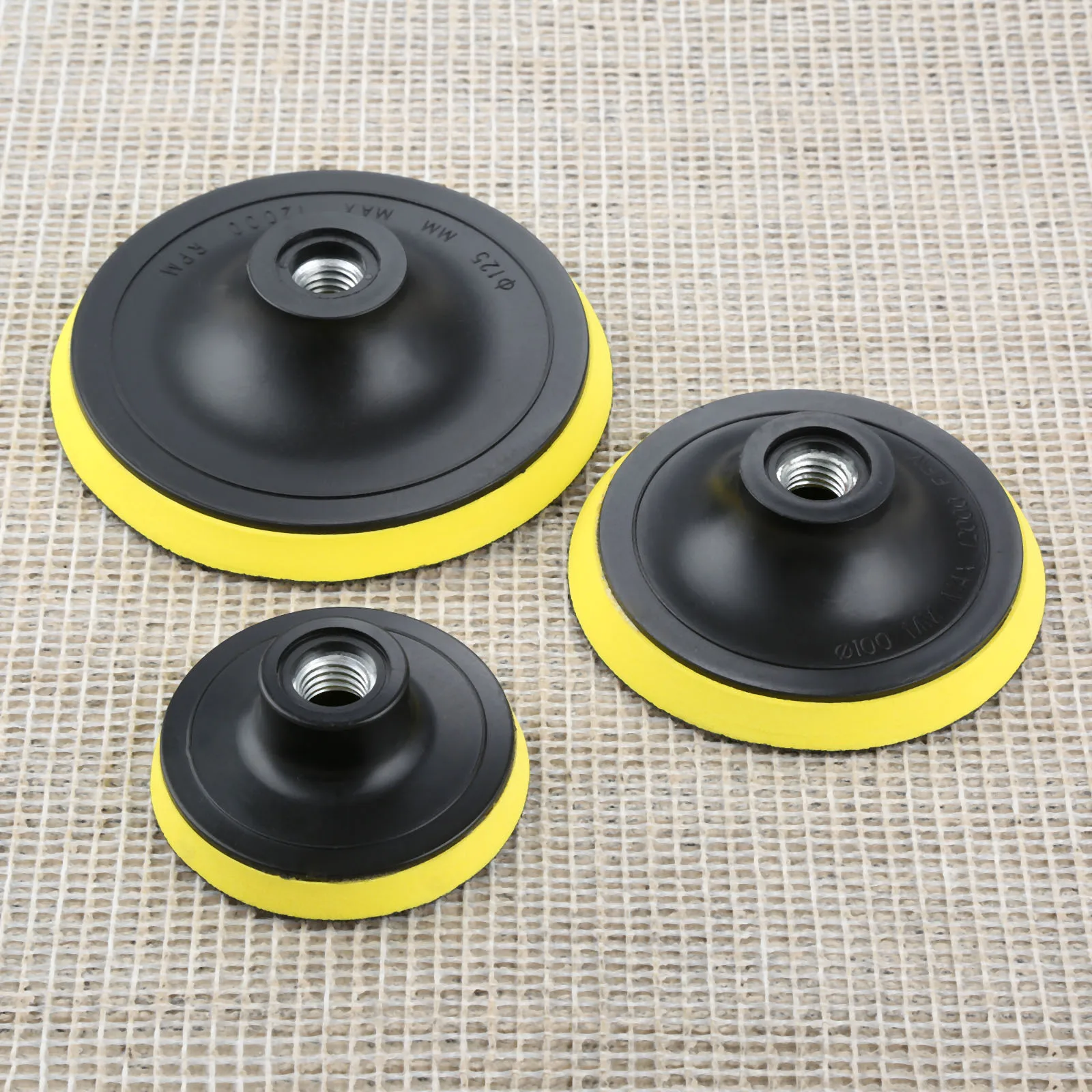 DRELD 1 шт. 3/4/5 дюймов Автомобильный M14 опорная пластина Накладка на застежке-липучке Полировка Pad Dia.75mm 100 мм 125 мм