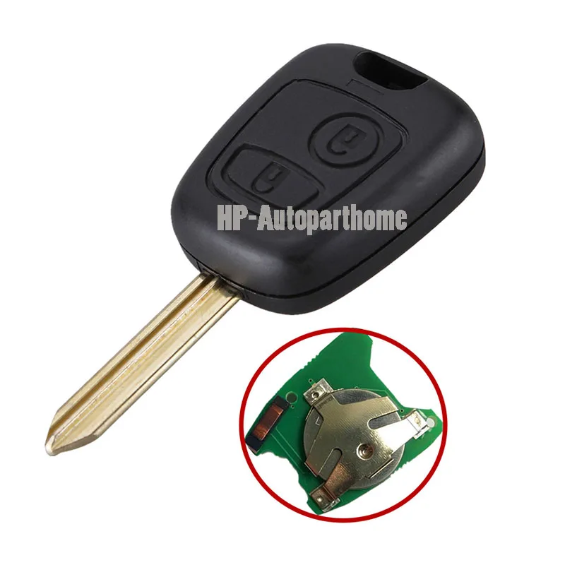 433HMz ID46/PCF7961 чип 2 кнопки дистанционного ключа автомобиля в виде ракушки для Citroen C1 C2 C3 C4 XSARA Picasso для peugeot 207 307 107 207 407