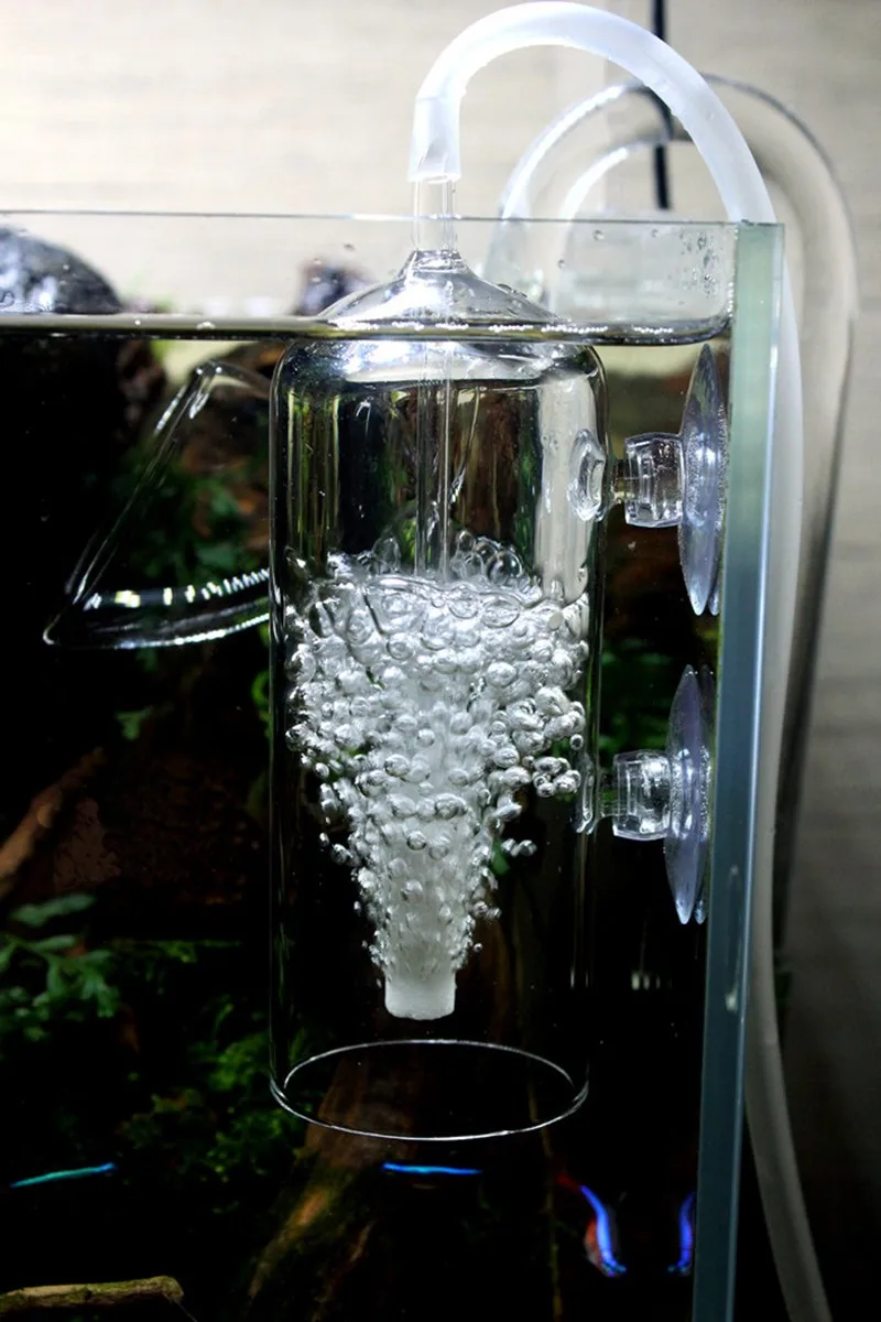 Стеклянный баллон для аквариума кислородная крышка чашка растворенное CO2
