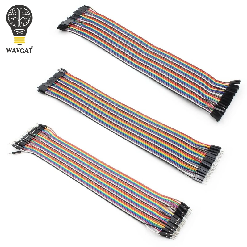 WAVGAT Dupont линия 120 шт 20 см папа к мужчине + женскому и гнезду перемычку кабель для