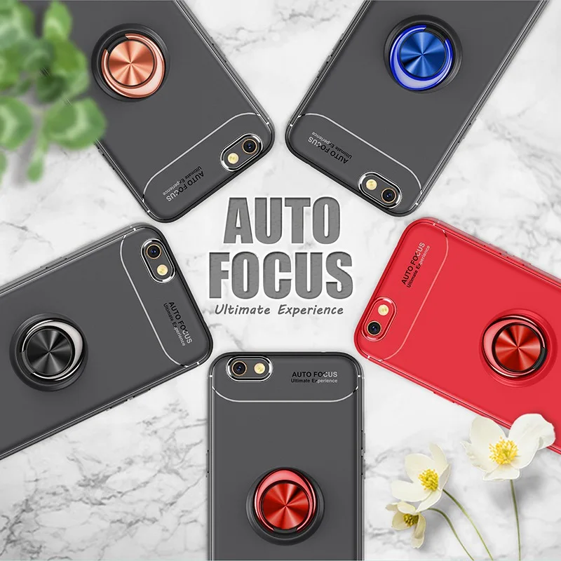 Чехол для телефона для OPPO F5 F7 F9 Pro Чехол Мягкий силиконовый чехол с кольцом чехол для OPPO R9 R9S R11 плюс R17 Pro найти X Realme U1 A3S A5 A7 A7X