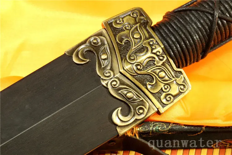 32&quot DAMASCUS FOLDED STEEL HANDMADE FULL TANG BLADE CHINESE SWORD | Swords