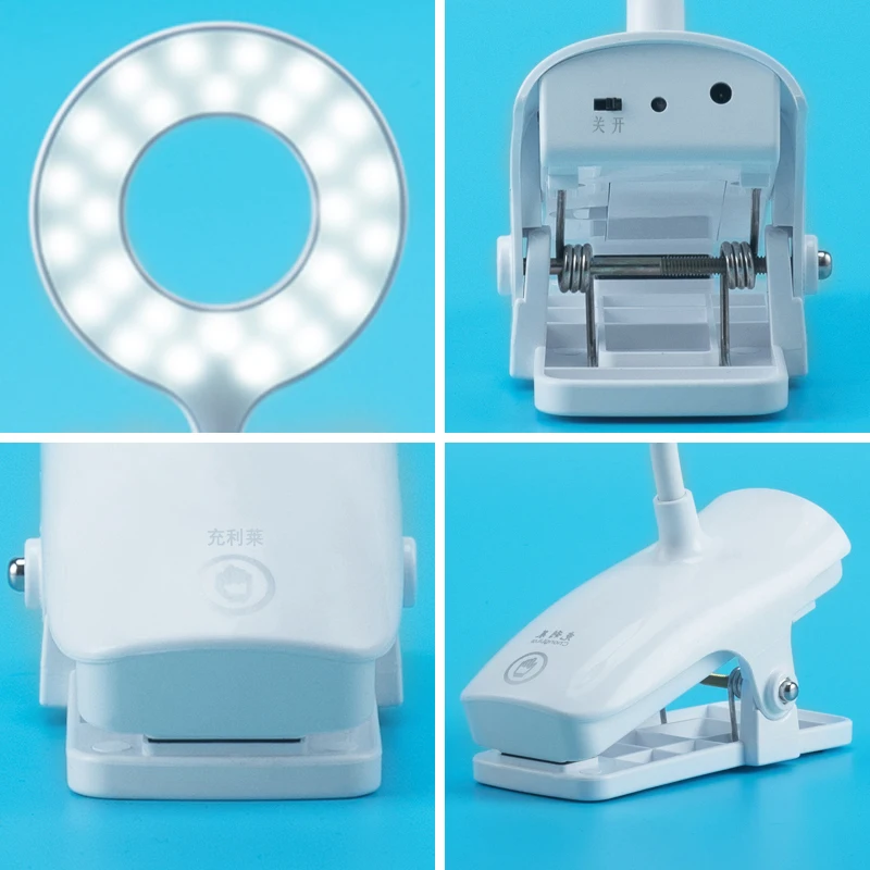 Настольная светодиодсветодиодный лампа DIGAD USB светильник с клипсой и сенсорным
