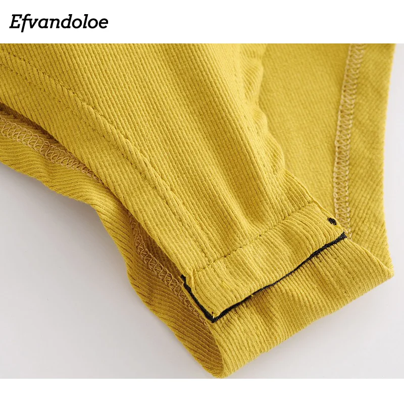 Efvandoloe сексуальные женские комбинезоны облегающее боди женская уличная одежда
