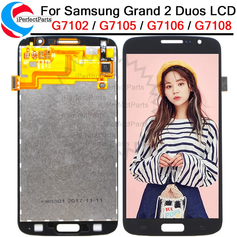 Сенсорный экран 5 25 'для Samsung Galaxy Grand 2 Duos G7102 G7105 G7106 G7108 дигитайзер сенсорное