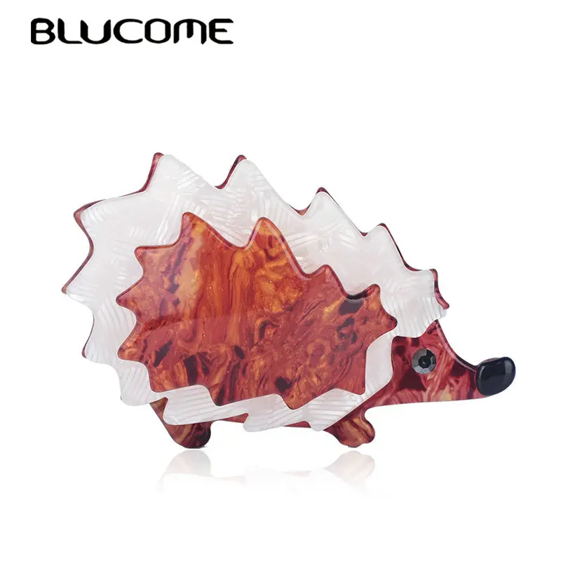 Детская/женская брошь в виде Ежика Blucome большая акриловая корсажная форме