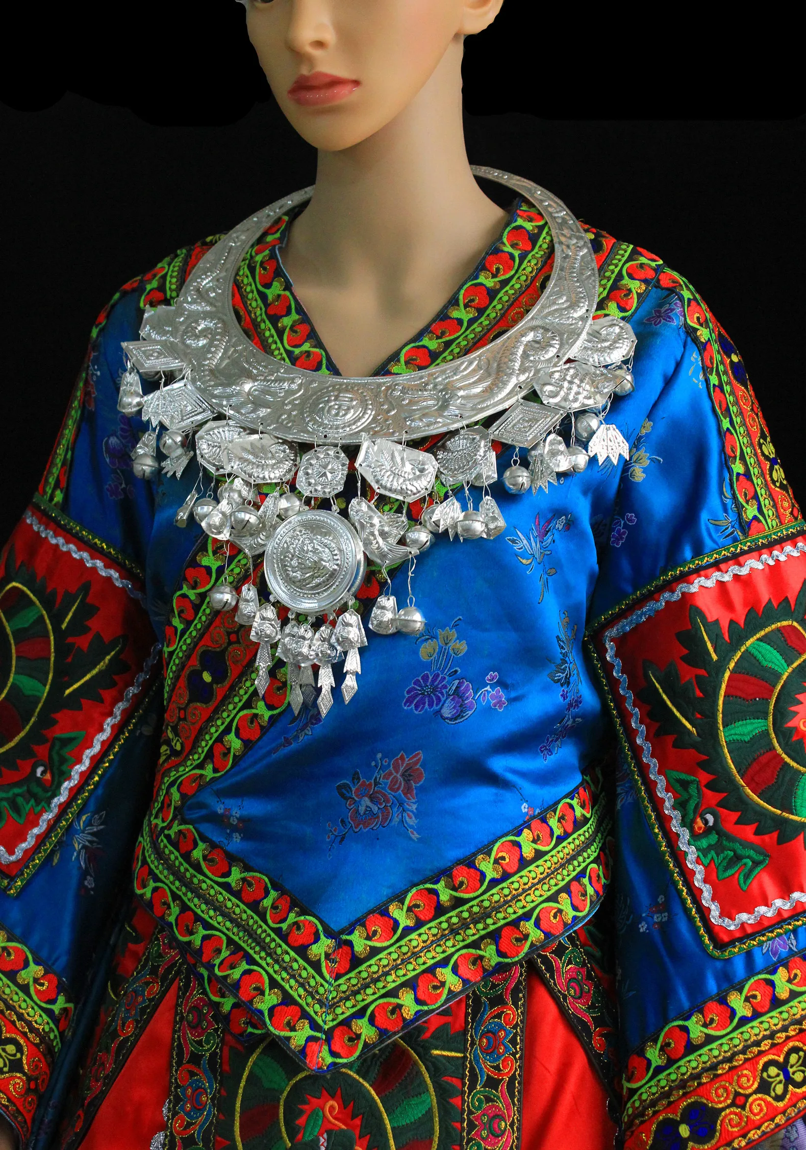 Ожерелье Miao аксессуары Hmong украшение для китайских народных танцев выступлений