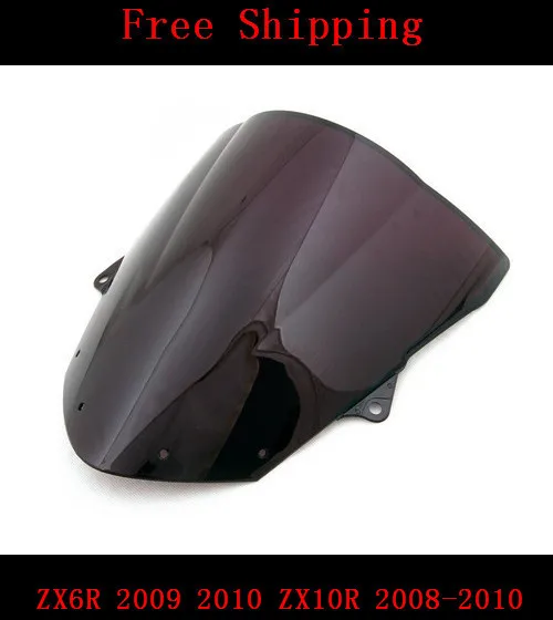 Лобовое стекло для мотоцикла Kawasaki ZX6R 2009 2010 ZX10R 2008 ZX 6R 09 10 10R 08 10|bubble windshield|windshield