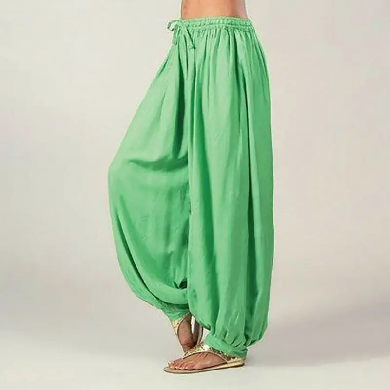 Брюки султанки для мужчин и женщин повседневные Мешковатые Свободные Штаны Для