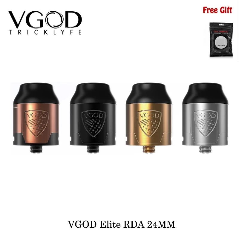 Оригинальный VGOD Elite RDA бак 24 мм распылитель двойной вертикальный пост дизайн