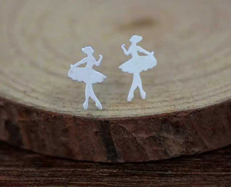 Женские серьги гвоздики ANENJERY Серебристые для танцев S E122|little stud earrings|stud earringsearrings