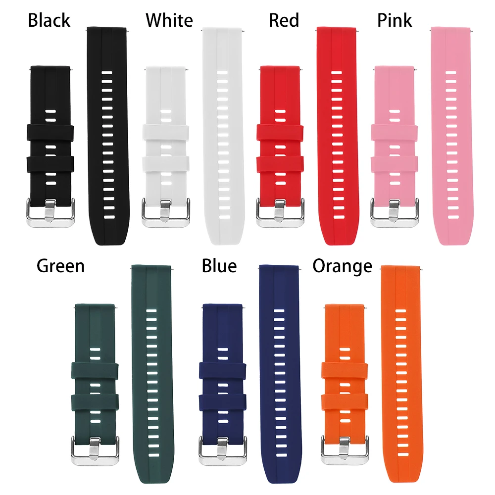 Новые модные мягкие браслеты классический силикон Часы Браслет ремешок 22 мм для