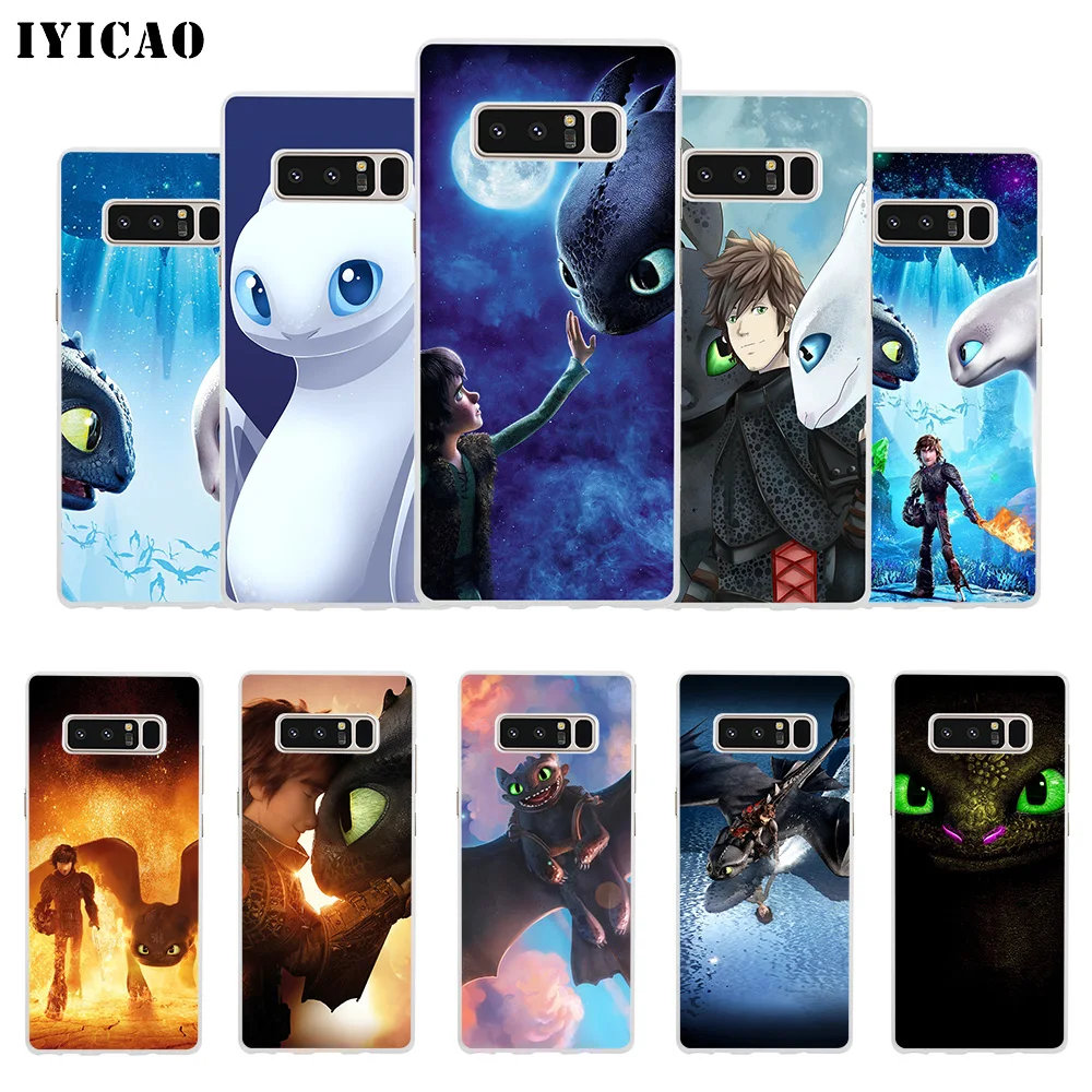 Мягкий силиконовый чехол для телефона IYICAO Train Your Dragon Samsung A5 A6 Plus A7 A8 A9 J3 J5 J7 Note 8 9