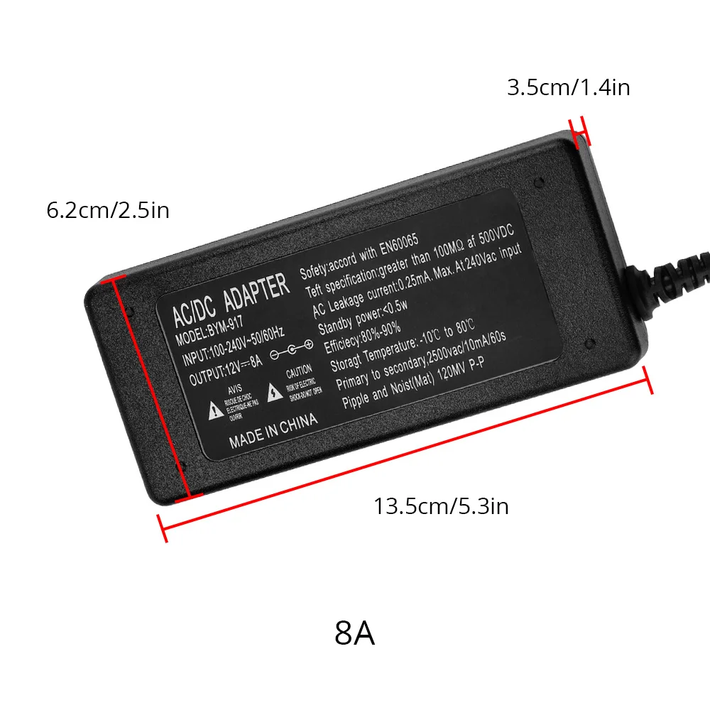 5A 8A 10A DC 12V светодиодный адаптер питания 60W 96W 120W зарядное устройство конвертер