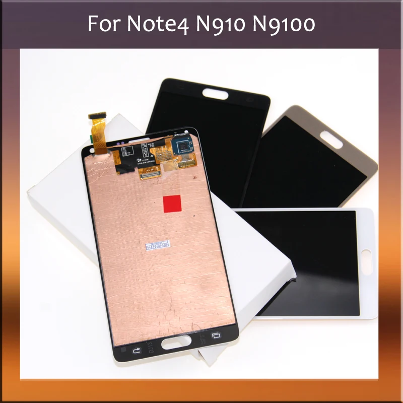 Для Samsung Galaxy Note 4 N910 N910C N910A N910F N910H ЖК дисплей сенсорный экран дигитайзер замена 100%