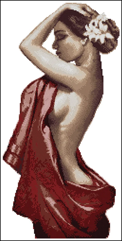 

Рукоделие, DIY Вышивка крестом, наборы для вышивания, 14CT & 16CT & 18CT, сексуальная женщина