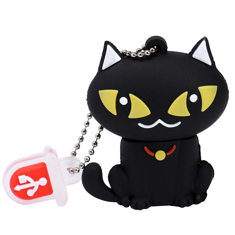 SHANDIAN USB флеш-накопитель Модель кошки флеш-накопитель прекрасная кошка флеш-карта 4 ГБ 8 ГБ 16 ГБ 32 ГБ 64 ГБ Флешка USB флешка полная емкость - Цвет: B