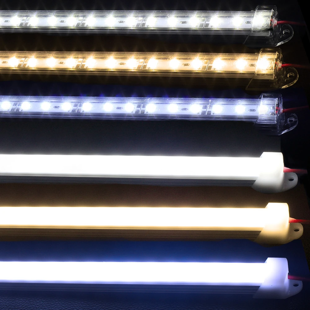 5 шт./лот DC12V SMD 5630 LED Bar light Hard Light с крышкой ПК 36LED 0 m холодный белый/теплый белый/R/G/B|led
