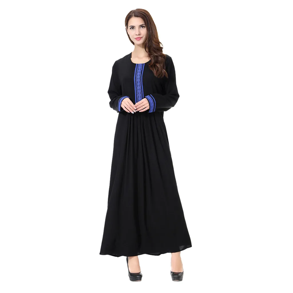 Большие размеры Vestidos2019 Abaya в стиле Бангладеш мусульманская абайя для женщин