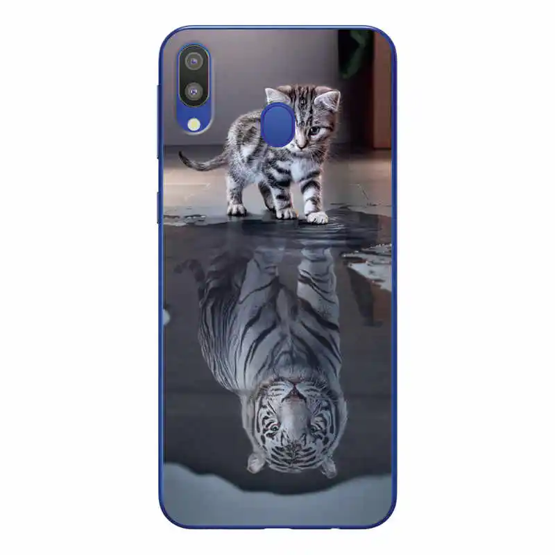 Для samsung M20 случае телефон задняя крышка рисунком силиконовый чехол для Galaxy M 20 M205F